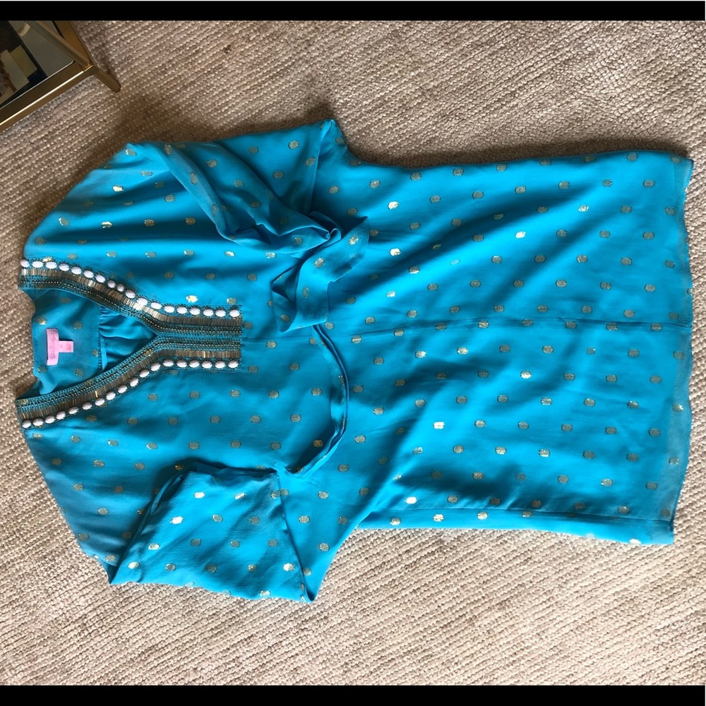 Lilly Pulitzer caftan embroidered dress